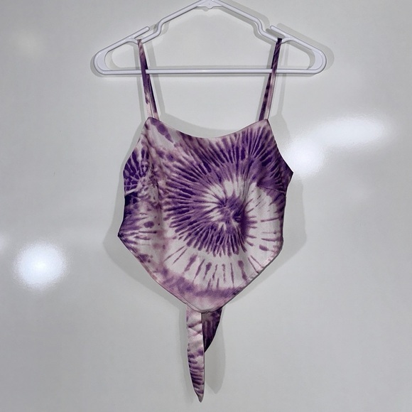 Kendall & Kylie Tie Dye Handkerchief Tank Top - Picture 1 of 8